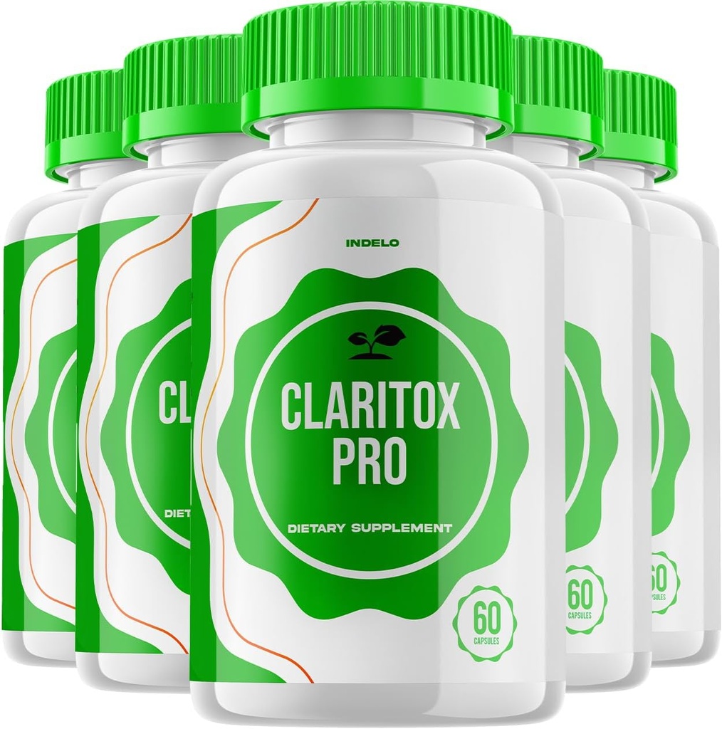 (5 verpakkingen) Claritox Pro voor Vertigo Capsules, Claritox Pro voor Vertigo Reviews, ClaritoxPro voor Vertigo Ondersteuning Supplement Maximale sterkte Nootrope Formule Pillen Claritox Pro voor Geheugen (300 capsules)