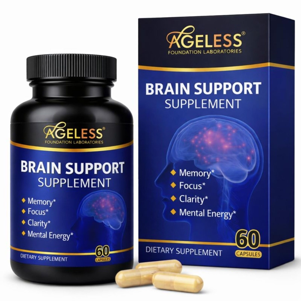 Ageless Brain Supplements for Memory and Focus & Cognitive Improvement 