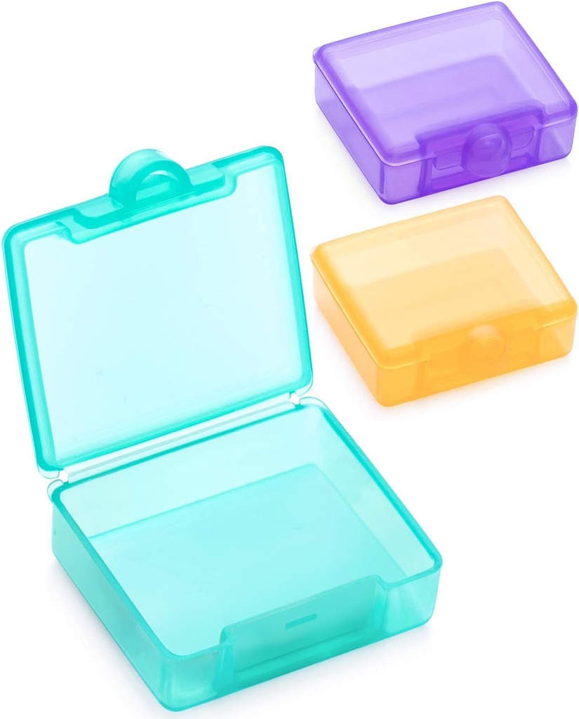 Sukuos kleine pil Box 3 stuks, leuke reis pil geval Daily pil Organizer Draagbaar voor zaktas voor vitamine visolie supplementen, gemakkelijk te reinigen