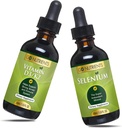 Ga nutriënten vloeibare vitamine D3 met K2 (MK-7) druppels 1oz & Selenium 200 mcg supplement 1.0 oz