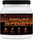 Supplément pré-entraînement d'intensité Primed - Tout naturel - Beta-Alanine, Caféine, Créatine, Citrulline, NO Booster (24 portions) (Lémonade aux framboises)