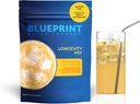 Blueprint Bryan Johnson Longevity Mix - Muscle Builder & Recovery Supplement - Promoot Focus and Balanced Mood - Magnesium, Creatine, L-Theanine, Glutathion & Vitamine C- 30 Servers, Ananas Yuzu