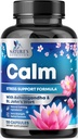 Natuurlijke rust, ontspannen en ontspannen ondersteuning - Ashwagandha, GABA, Magnesium, L-Theanine & More - Natural Focus, Energy & Immune Support - Nature's Non-GMO, Veganistan, Gluten Free, Bottled in USA - 120 Capsules