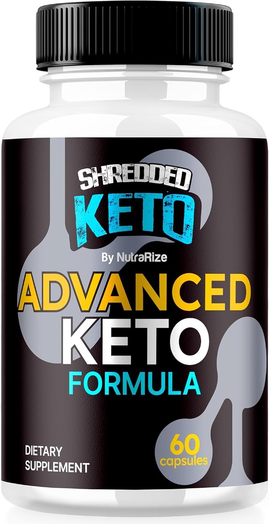 Shredded Keto Pillen, Premium Keto Shred gewichtsverlies Capsules, Alle Natuurlijke Keto Supplement ter ondersteuning van Fitness en Body Goals, Officiële ShreddedKeto Reviews (60 Capsules)