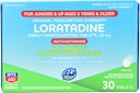 Rite Aid Kid's Non-Drowsy Allergie Relief, Loratadine 10mg, Mint smaak - 30 tabletten 
