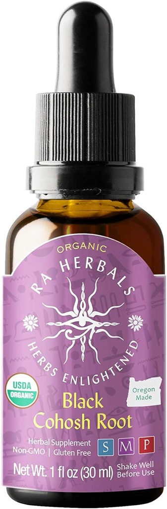 Ra Herbals Bio Black Cohosh Extrait liquide - Ménopause - 1 fl oz