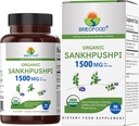 Brieofood Biologische Sankhpushpi 1500mg, 45 porties, vegetarisch, glutenvrij, 90 vegetarisch tabletten