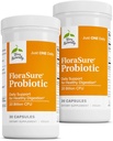 Terry Naturally FloraSure Probiotica - Verteringssupplement voor hulp tegen af en toe opgeblazen of ondersteunende gasrelief - Gut Health Support met Bifidum van Bifidum - 30 capsules (verpakking 2)