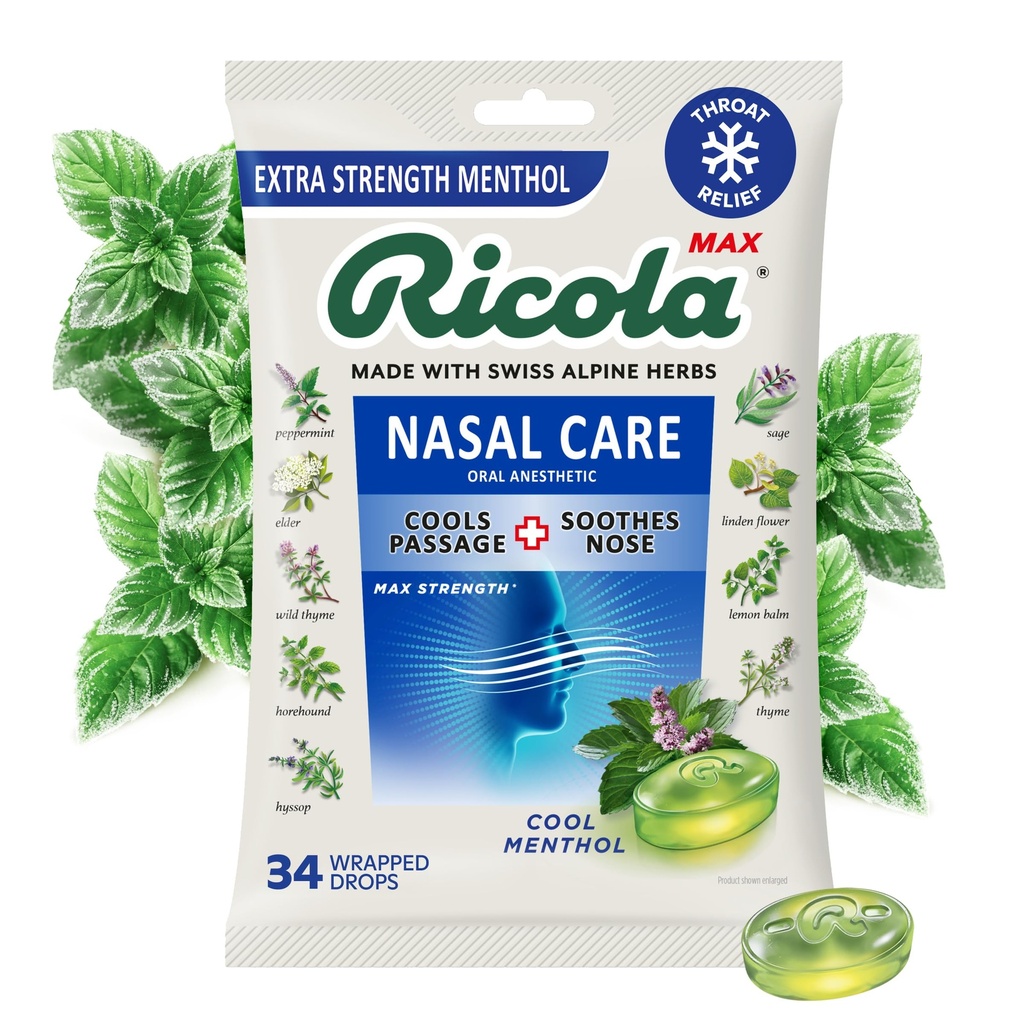Ricola Max Cool Menthol Neusverzorging Large Bag 