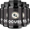 rize labs Ocusil Capsules, Support Eye Supplement, Smeermiddel om concentratie en focus te verbeteren, all-natuurlijke pillen voor gezonde ogen, Ogenzicht - Pak van 5(300 capsules)