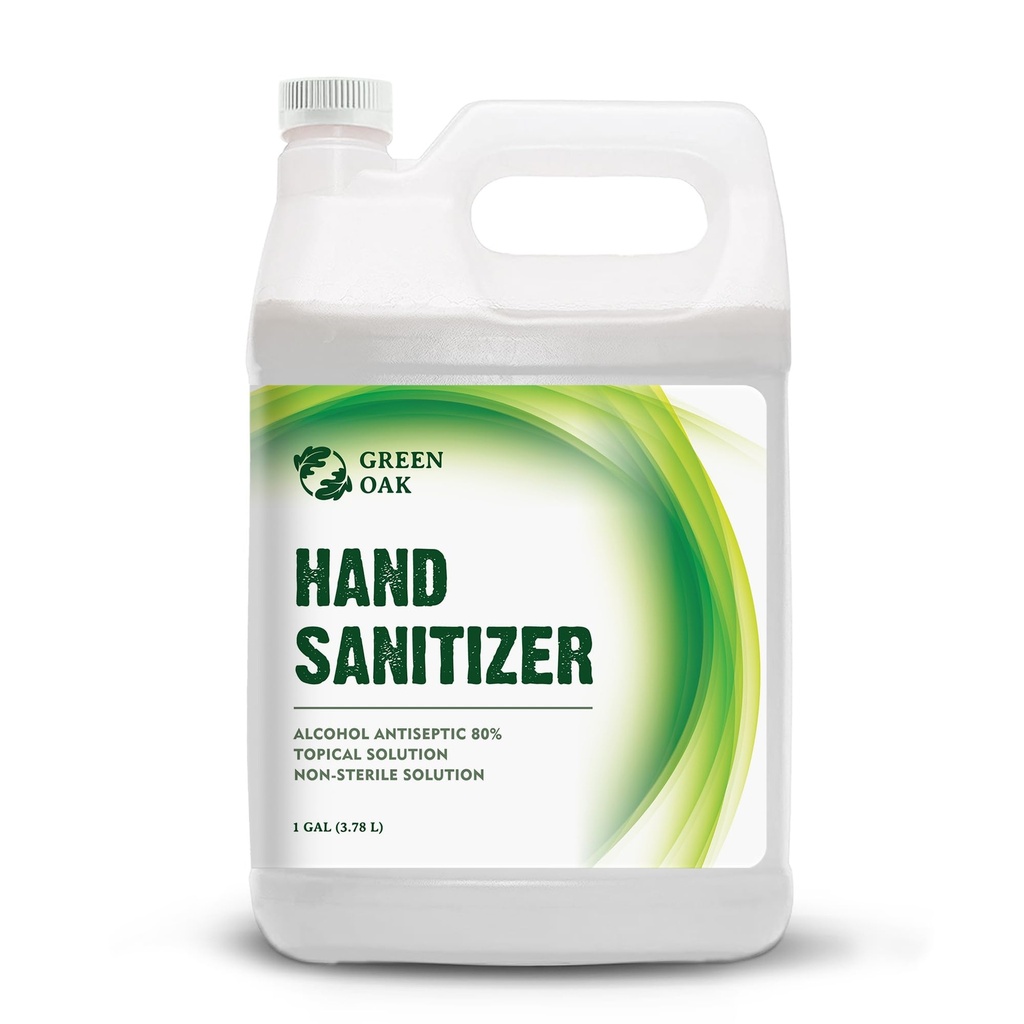 Recharge de pulvérisation d'assainissement des mains de chêne vert (1 Gallon)