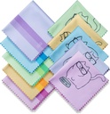 10 Pack Cute Kitty Cat Design Multicolor Microfiber Reiniging Lakens voor het reinigen van de Oogbrillen Oranjes Zonnebrillen en Mobiele Telefoon Prachtig Designer Kleuren Blauw Roze Geel Paars Groene Lakens