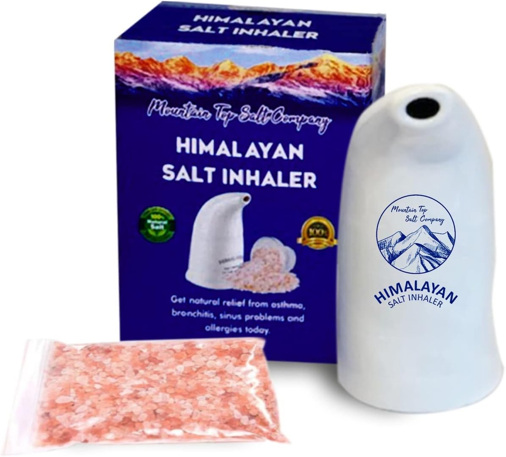 Keramische Himalaya zout inhalator met Himalaya Pink Crystal Zout 