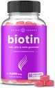 NutraChamps Biotin Gummies 10000mcg [High Potency] voor gezond haar, huid en nagels Vitaminen voor vrouwen, mannen en kinderen - 5000mcg in elk haar Vitaminen Gummy - Vegan, Non-GMO, Hair Health Supplement