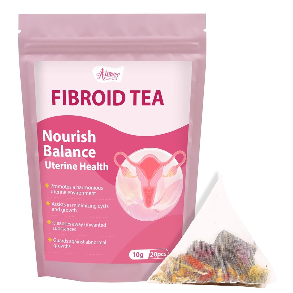 Thé auranique Fibroïde pour réduire les kystes ovariens, remède naturel pour les femmes obtenir enceinte rapide, Womb Detox & Uterus Cleanse, réglementer le cycle menstruel, la fertilité féminine Hormone équilibre thé à base de plantes