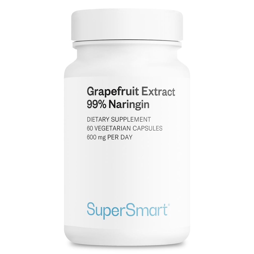 Supersmart - Grapefruitextract 600 mg per dag (99% Naringin) - GSE-supplement met hoge potentie