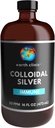 Earth Clinic ® Collective Silver 20 PPM, 16oz (473ml), Large Amber Glass Bottle - Immune Support