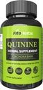 Supplément à base de plantes de quinine - Cinchona Bark Supplément pour système immunitaire, stomach santé et apaise les crampes des jambes - Végétalienne Pure Quinine Capsules 1000mg (90 Capsules)
