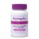 BariMelts Bariatrische multivitamine met ijzer, 60 snel oplossende tabletten (1-maand supply), suikervrije baritische vitamines voor vrouwen, natuurlijke fruitsmaak
