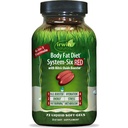 Irwin Naturals Fat Diet System-Six RED - 72 Liquid Soft-Gels, formule 6-en-1 pour la gestion du poids avec booster à oxyde nitrique - 24 portions totales