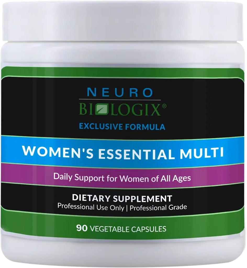 Neuro biologix Multi essentiel pour les femmes par Neurobiologix (90 capsules) - Multivitamine quotidienne pour les femmes avec Iron.