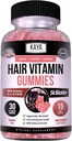 Kaya Naturals Hair Growth Gummies - Biotin 5000mcg Vitaminen voor gezond haar, huid en nagels - Beauty Supplement voor vrouwen of mannen - 30 Tellen - Blueberry Flavor