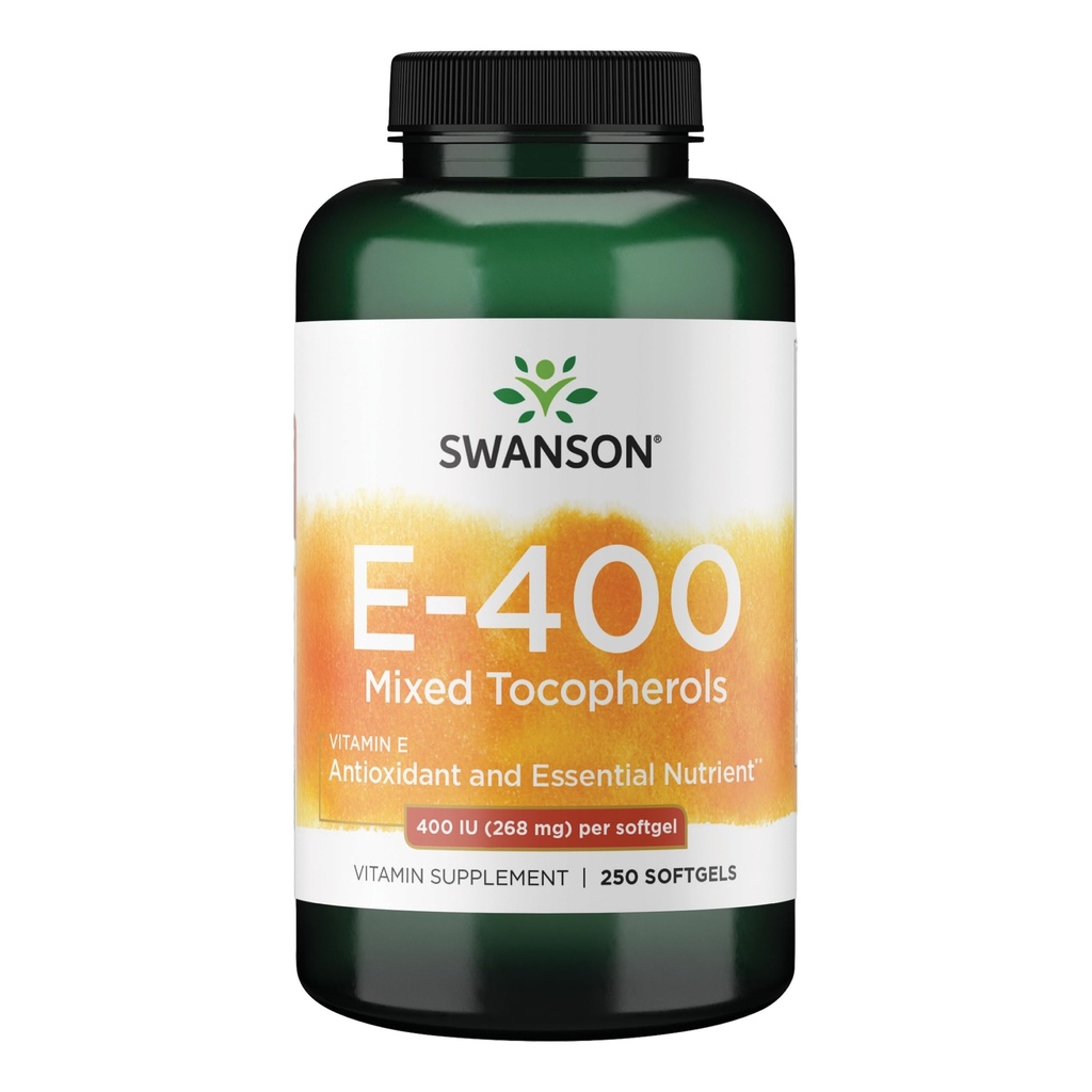 Swanson Vitamine E gemengde tocoferolen 400 Iu (268 Milligrammen) 250 Sgels