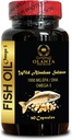 Wild Alaska Salmon Oil - Omega 3 Fatty Acid Supplementen, Ondersteuning Geheugen en Focus Supplementen - 1 Fles 60 Softgels
