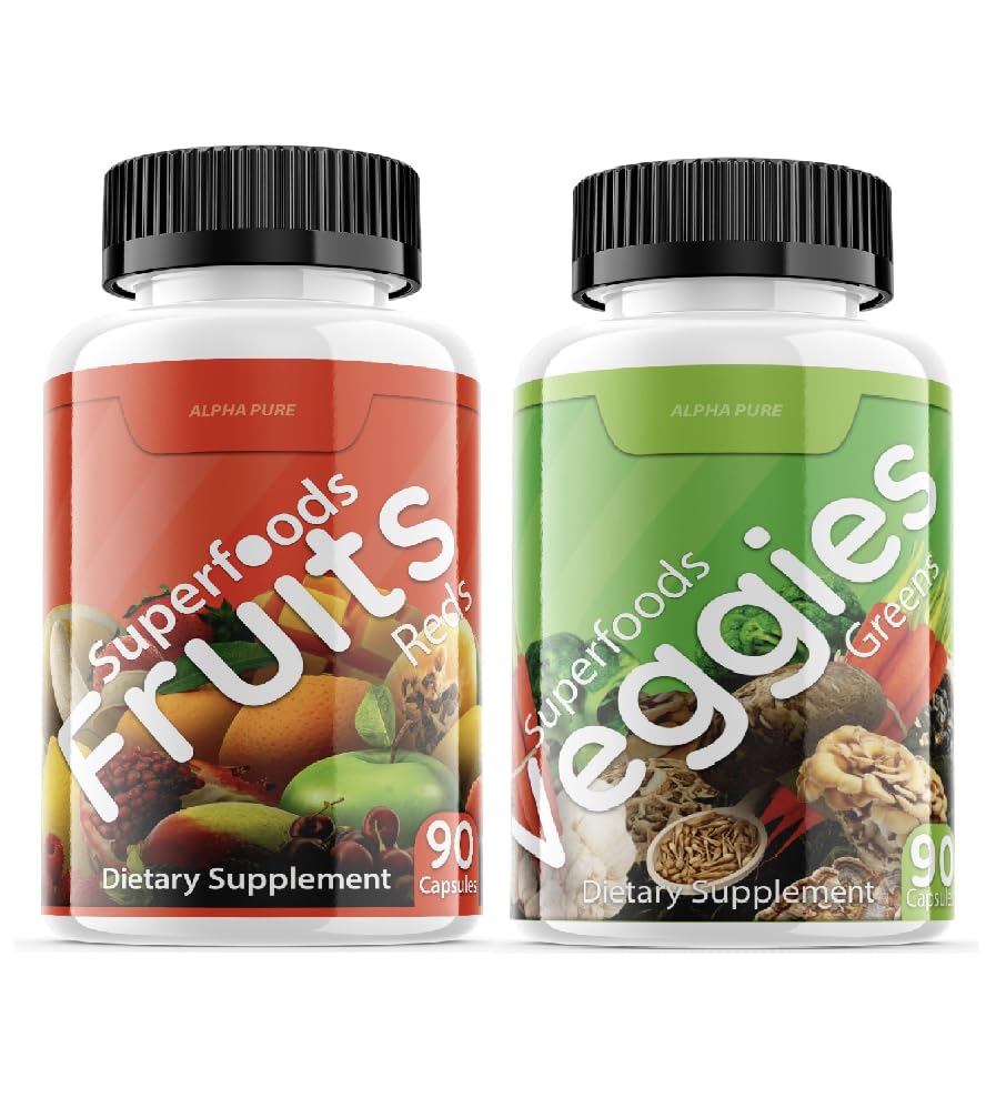 Superfoods Reds Fruits and Greens 180 Capsules Groenten Groenten Fruit en groenten Superfood 