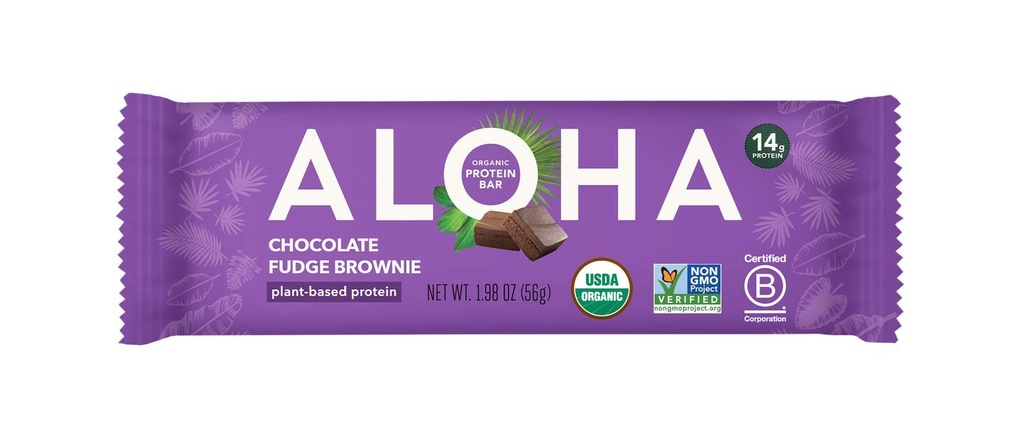 Aloha Organic Plant Based Protein Bars, 1,98 Oz