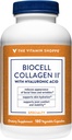 De vitamine Shoppe Biocell Collageen II met Hyaluronzuur 1000mg - Bevordert gezonde huid, gewrichten & cartilage - Ondersteunt Hydratatie & Elasticiteit - voor dagelijkse wellness (60 plantaardige capsules)