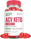 Simpli Health Keto ACV Gummies Geavanceerde Formule 1000MG Ketonature Keto Gummies Apple Cider Vinegar Geformuleerd met Granaatappel Beet Juice Powder B12 Vegan Non GMO 60 Gummys