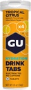 GU Energie Hydration Electrolyte Drink Tablets, 4-Count(48 Servings), Tropische Citrus