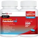 Extra sterkte pijnverlichting PM - Acetaminofen 500mg & Difenhydramine 25mg - Vergelijk met Tylenol PM Extra sterkte slaaphulp - Adult PM pijnstiller voor nachtelijke pijn (100 tabletten)