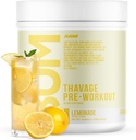 RAW Pre Workout Powder, Thavage (Lemonade) - Chris Bumstead Sports Nutrition Supplement for Men & Women - Cbum Pre Workout for Working Out, Hydration, Mental Focus & Energy - 40 Servers