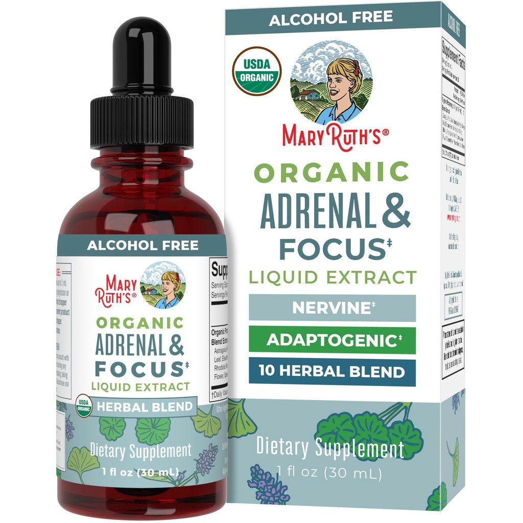 MaryRuth Organics - USDA Cerveau Bio Nootropic Supplément pour les adultes avec Ginkgo Biloba & Astragalus