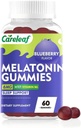 Melatonine Gummies Slaapondersteuning voor mannen en vrouwen gezondheid Slaap met 6mg Melatonine&Vitamine B6 Blueberry smaak 60 Tel