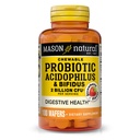 MASON NATURAL Probiotique Acidophilus avec Bifidus, approvisionnement de 50 jours, soutient une digestion normale saine, goût de fraise, 100 Wafers à croquer