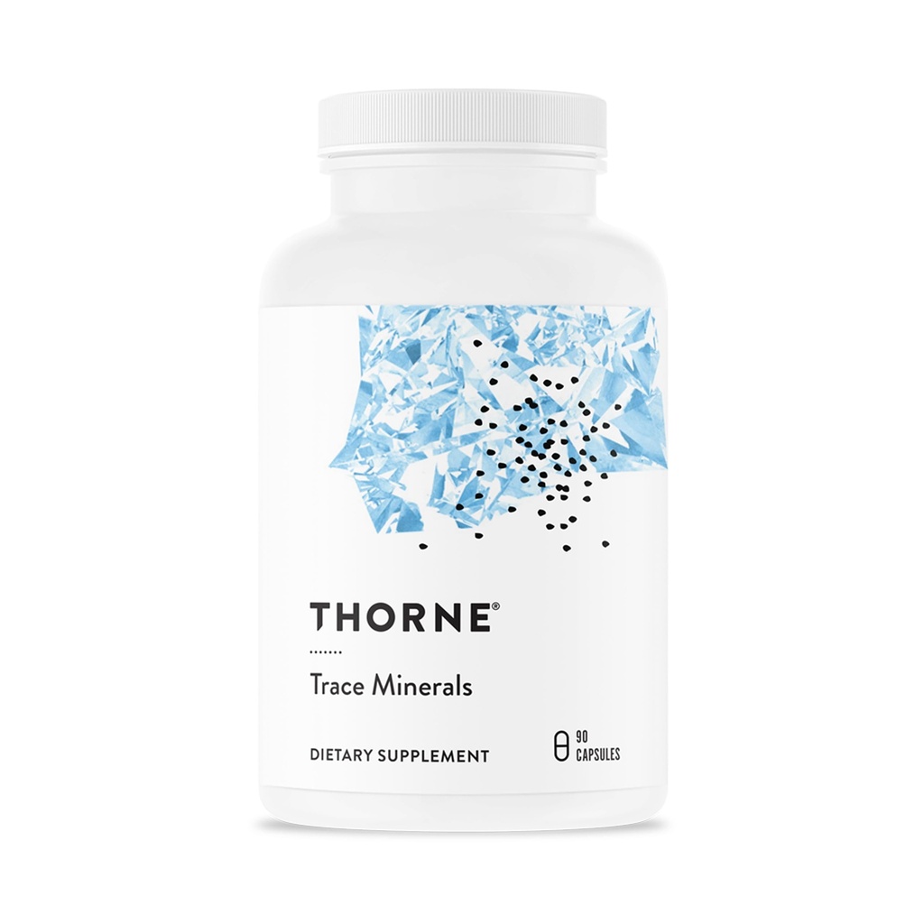 THORNE - Trace Minerals - Dieetsupplement met zink, boron en selenium - Chelated Forms - Uitgebreide formule - 90 capsules