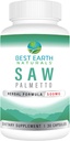 Best Earth Naturals Saw Palmetto 500 mg ter ondersteuning van haar, prostaat, urinetrek 30 Tellen