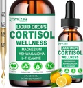 2 Pack Cortisol Supplementen voor vrouwen en mannen, 16-in-1 Cortisol Calm Reducer Detox Manager w. Magnesium, Ksm-66 Ashwagandha L-Theanine Fosfatidylserine voor lagere Cortisol, Recess Mood, Relax, Slaap