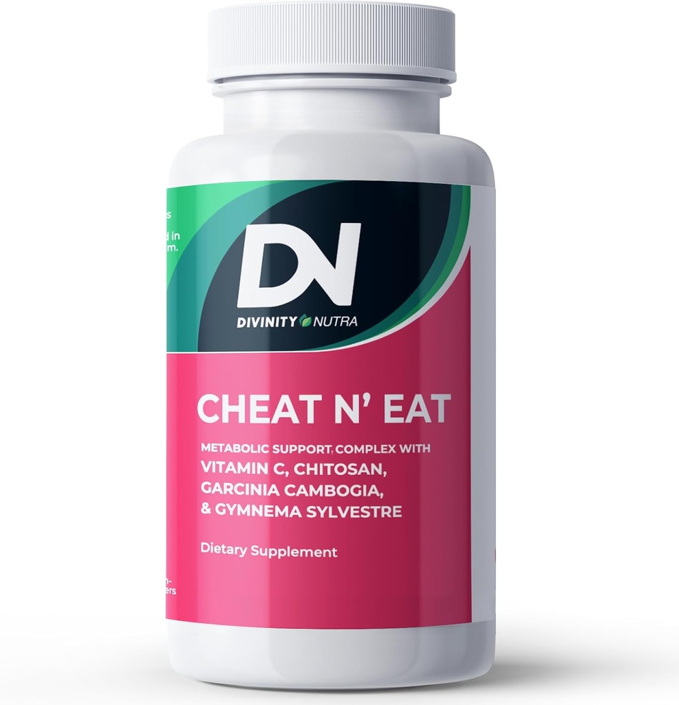 Divinity Nutra Chitosan Supplement met Chitosan Vitamine C Supplement voor vrouwen en mannen. Made in USA 60 Tablets Non-GMO Soyfree