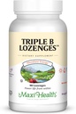 Maxi Health Triple B Lozenges - Vitamine B12 & B6 & Biotine - Aardbeismaak - 90 Chewies - Kosher