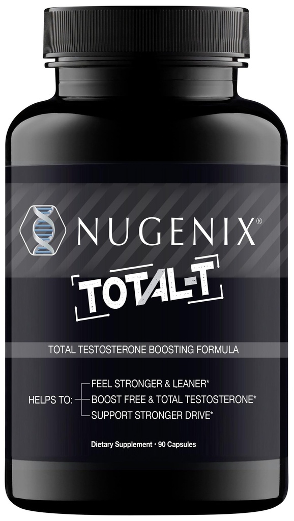 Nugenix Total-T, Vrij en Totaal Testosteron Booster Supplement voor mannen, 90 Tellen