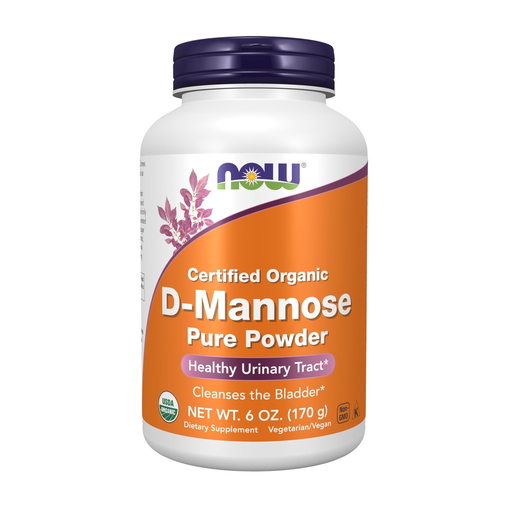 MAINTENANT compléments alimentaires, poudre de D-mannose, non-OGM Projet Vérifié, santé du tube urinaire*, 6-Ounce
