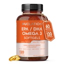 Omega 3 Visolie 2000mg. Visolie Omega 3 Supplementen ter ondersteuning van de gezondheid van het hart, hersenfuncties en hart- en vaatstelsel - Non-GMO, Glutenvrije & Keto-Vriendelijk - 60 Servers, 120 Softgels