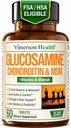 Glucosamine Chondroitin MSM-supplement Advanced Joint Supplements for Men and Women w/Glucosamine Sulfate 1000mg, Chondroitin Sulfate & MSM, Vitamine B12 and More for Joint Health FSA In aanmerking komende