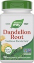 Nature's Way Dandelion Root, Traditional Diuretic Herb*, Vegan Dandelion Root Capsules, 100 Count (Verpakking mei Vary)