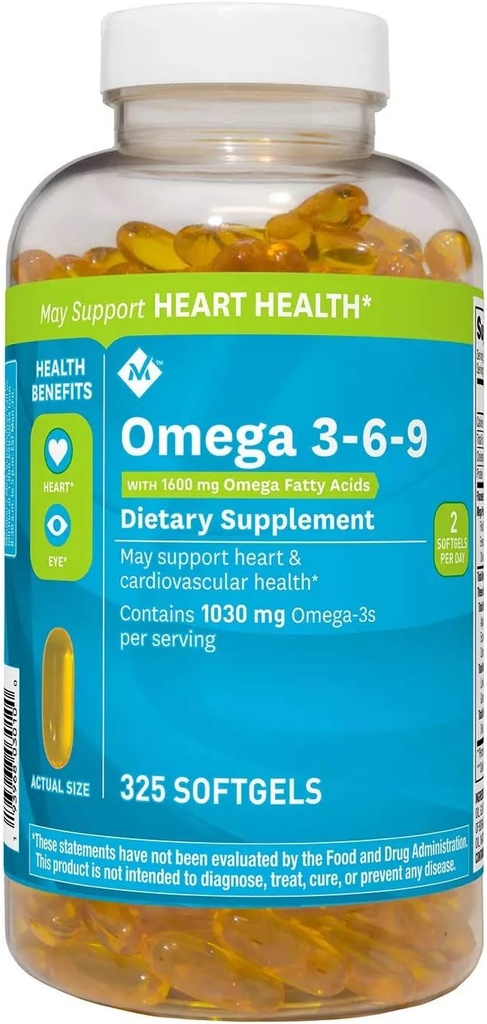 Leden Mark Omega 3-6-9 Dieetsupplement (325 Tel.)