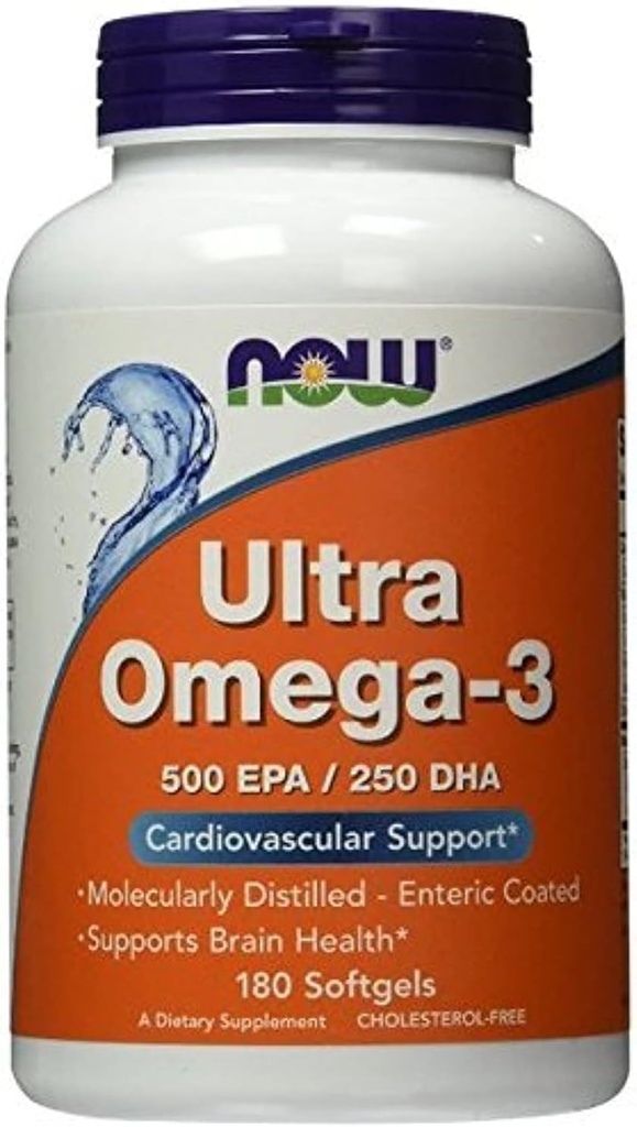 Ultra Omega-3 500 EPA/250 DHA, 180 softgels, de nos aliments (paquet de 2)